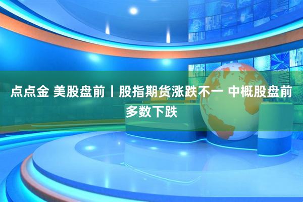 点点金 美股盘前丨股指期货涨跌不一 中概股盘前多数下跌