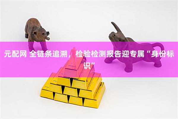 元配网 全链条追溯，检验检测报告迎专属“身份标识”